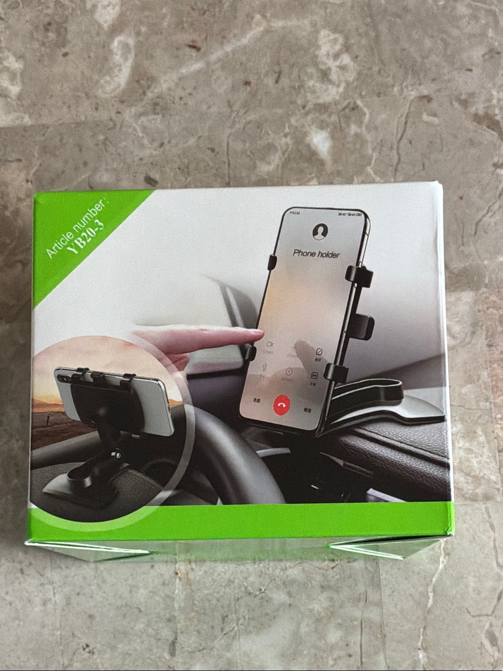 Universal Car Dashboard Phone Holder - Black